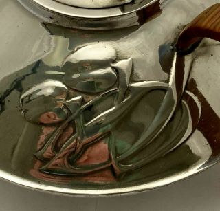 extremely fine liberty & co tudric art nouveau pewter teapot archibald knox 0231 4