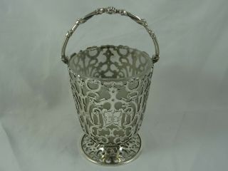 Stunning Victorian Silver Sugar Basket,  1847,  592gm
