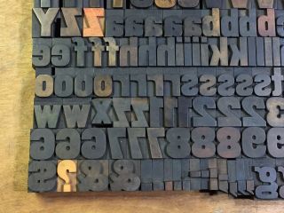 Large Antique VTG Hamilton Wood Letterpress Print Type Block A - Z Letters ’s Set 3