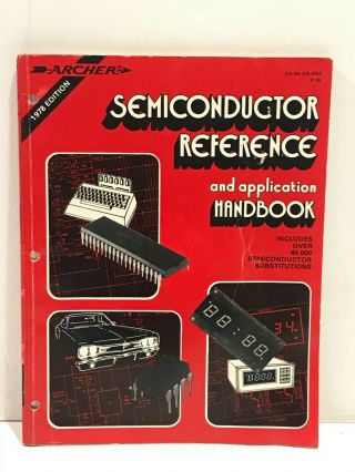 Vtg Archer Tandy 1978 Semiconductor Reference & Application Handbook 276 - 4002