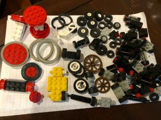 Lego Vintage Wheels Tires Incl.  Old Light Gray Space