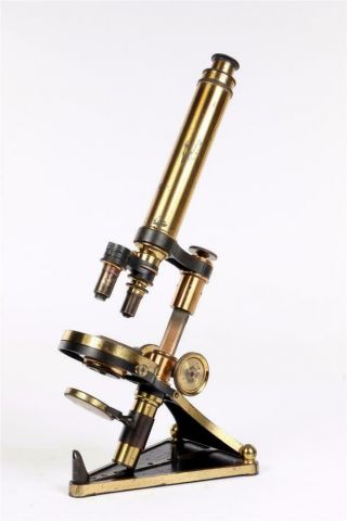 Vintage C1870 " R & J Beck  5583 " Brass Microscope 1402