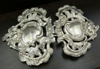 Stunning Large Antique 18th Century Continental Solid Silver Belt Buckle 5