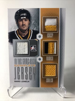 2013 - 14 Itg In The Game Complete Jersey Mario Lemieux Sp Silver /9