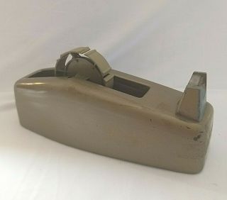 Vintage Minnesota Mining Company Scotch Tape Dispenser Heavy Cast Iron Table Top