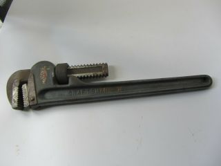 Vintage Craftsman 14 Adjustable Pipe Monkey Wrench Guaranteed A.  S.  Mark