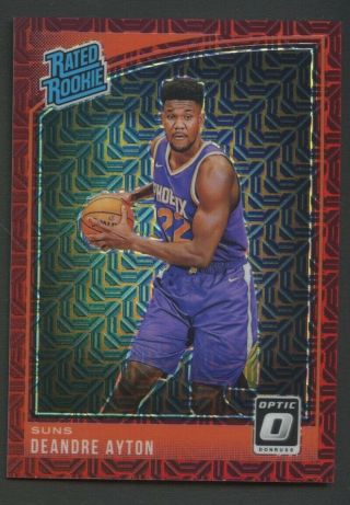 2018 - 19 Panini Donruss Optic Choice Red Prizm Rated Rookie Deandre Ayton Rc 71/8