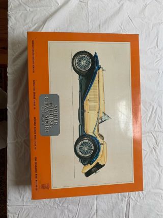 Pocher 1/8 Scale 1932 Alfa Romeo Spider Touring Grand Sport Model Kit (opened)