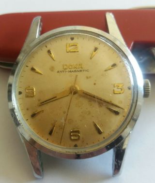 Doxa Case 35 Mm Vintage Watch Serviced Keeping Time