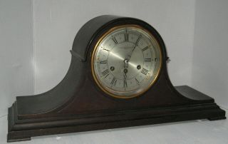 Antique Herschede Cincinnati Model 10 Mahogany Westminster Chime Clock