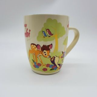 Bambi Thumper Flower Coffee Cup Mug Disneyland Walt Disney World Vintage