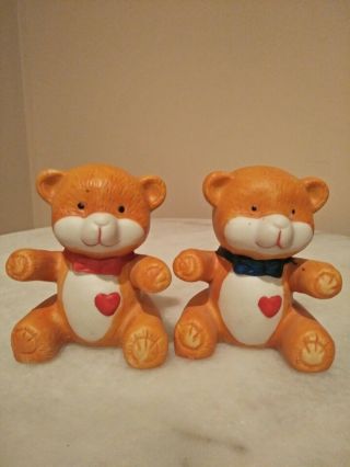 Vintage Retro Collectable Salt And Pepper Shakers Bears 1970s