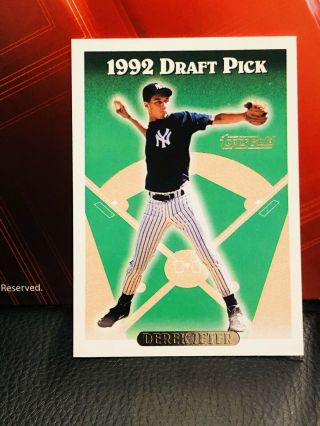 1993 Derek Jeter Topps Gold Rookie Draft Pick York Yankees 98