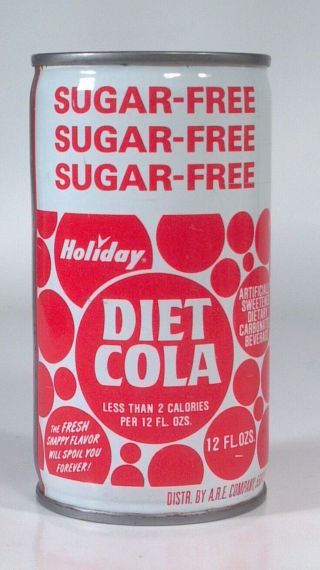 Vtg Holiday Gas Station Diet Cola Pop Can Steel Bloomington Mn Flat Top