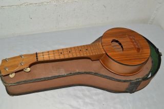 Antique/vintage Lyon & Healy Ukulele Camp Uke 4 String Guitar 1920s W/case