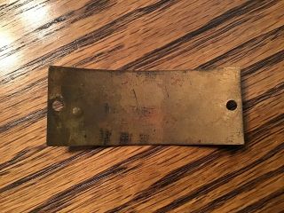 Westinghouse Electric AC Fan Motor ID Tag Plate 321347 Vintage Antique 2