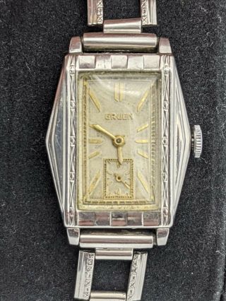 Gruen Guild Wristwatch Style 117 Cal.  705 7j Art Deco Watch 1930 