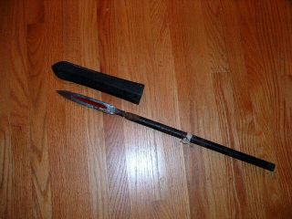 [sd - 035] Japanese Samurai Sword: Shigetaka Yari Spear With Saya And Collar