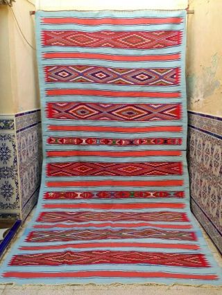 Vintage Moroccan Handmade Rug Tribal Azilal Rug Kilim Berber Wool Rug 12 