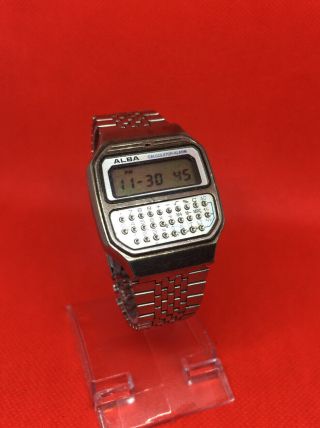 1980s Rare Vintage Seiko Alba Calculator Watch Digital Y739 - 5000 Project