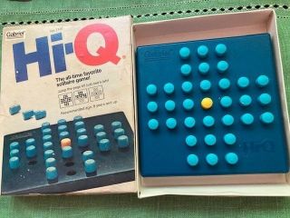 Vintage 1960 ' s Hi - Q Puzzle Game by Gabriel 7120 Entire Family Complete VG, 2