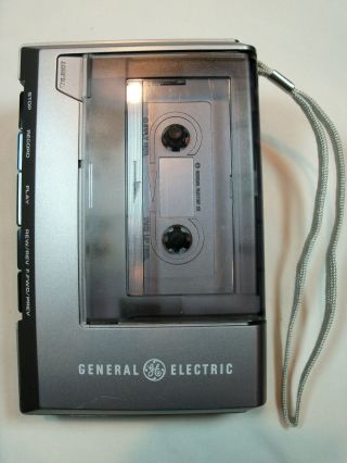 Vintage Ge 3 - 5304a Cassette Recorder/player W/built In Microphone