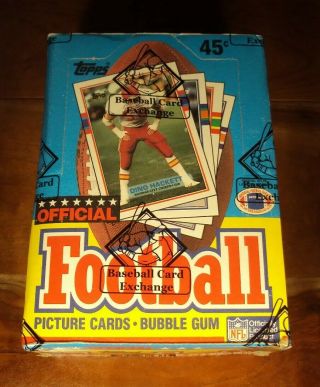 1989 Topps Football Wax Pack Box (bbce Wrapped & Authenticated) 36 Packs
