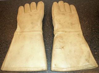 Shielding Inc Vintage M High Temperature Heat Resistant Smelting Leather Gloves