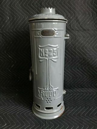 Antique 1913 Rudd No.  25 Tank Heater Water Heater Enamel Coated