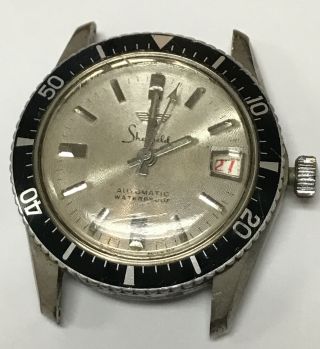 Vintage Sheffield Automatic Diver Men’s Watch Swiss Day Date Shock Resistant