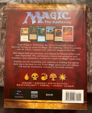 Magic the Gathering Official Encyclopedia Vol 2 WOTC MTG Vintage 2