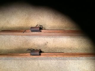 Vintage Early 1900’s Antique Wooden Snow Skis Outstanding 6