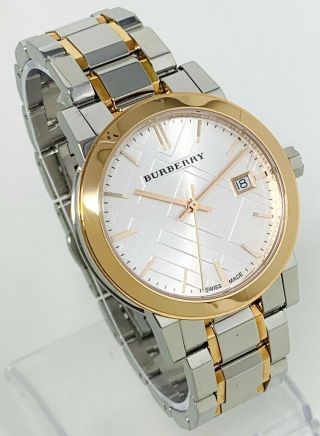 Burberry The City Two Tone Rose Gold Ladies Bu9105 Watch
