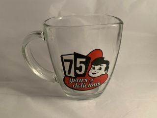 Vintage 75 Years Of Delicious Glass Mug Big Boy Restaurant