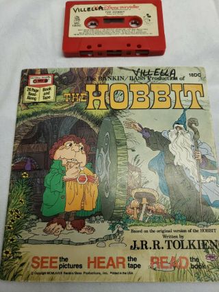 Vintage The Hobbit 24 Page Read Along Book & Cassette Rare