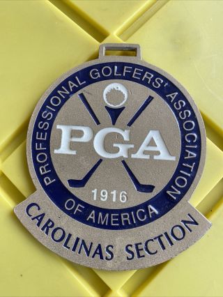 Vintage Pga Member Golf Bag Tag - Carolina Section
