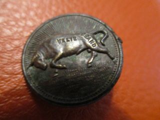 Rare Velie Bull Brand Saddlery Company Antique Pin John Deere