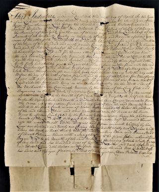 1729 Antique Colonial Deed Albany Ny Quackenbush Collins Sign Philip Livingston