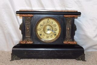 Antique Seth Thomas Adamantine 8 Day Mantle Clock 1890 