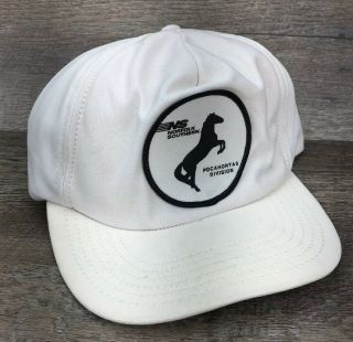 Vintage Norfolk Southern Railroad Pocahontas Division Embroidered Snapback Hat B