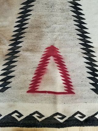 Antique Vintage Native American Indian Navajo Rug Weaving Blanket 4 ' 7 