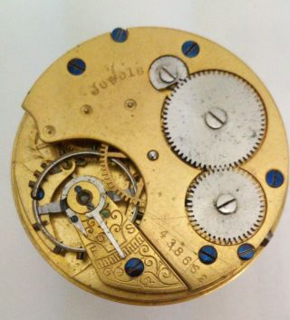Lancashire Watch Company Keyless 7 Jewel Pocket Watch Movement 1897 GWO 3