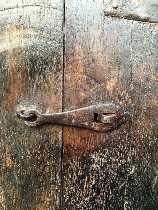 Ancient Wooden Hand Crafted Window Door Framed With Antique Iron Lock 2