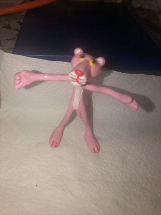 Vintage 1989 Pink Panther Bendable Figure Jesco 3” Toy