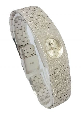 Vintage Limit Ladies 17 Jewels Incabloc Hand Wind Silver Tone Bracelet Watch A17