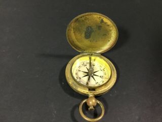 Vintage Us Navy Brass Compass