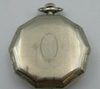 Antique Omega 15 Jewel Size 12 Pocket Watch Vintage Order Silver 4