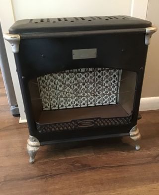 Roberts & Mander Quality Solarglo Gas Stove Victorian Parlor Heater Ceramic