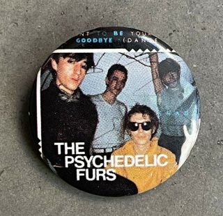 Vintage 80s The Psychedelic Furs Button Pin Badge Wave Band Richard Butler
