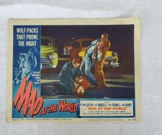 Movie Lobby Poster Card Mad At The World 1955 Frank Lovejoy 55/105 Vintage